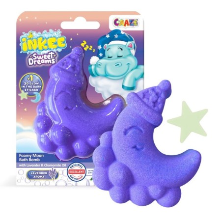Craze - Bomba de baie spumoasa Inkee in forma de luna culori si arome asortate Craze - 1