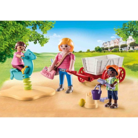 Playmobil - Set Invatatoare Si Copii In Carucior Playmobil - 1