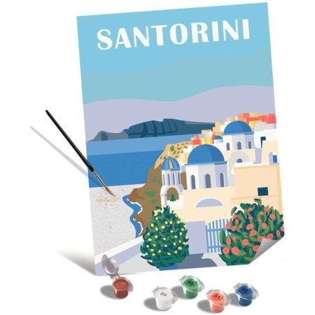 Ravensburger - Pictura pe numere Tablou Canvas Santorini Ravensburger - 1