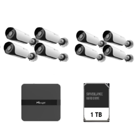 Kit supraveghere video Milesight 8 buc camera MS-C2964-UPD + 1 buc NVR MS-N1008-UPC MILESIGHT TECHNOLOGY - 1