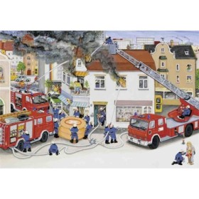 Puzzle Brigada De Pompieri, 2X24 Piese Ravensburger - 1