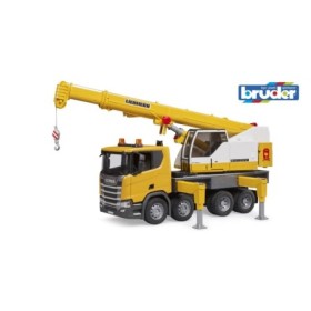 Bruder camion cu macara Scania Super 560R Liebherr cu lumini si sunete Bruder - 1