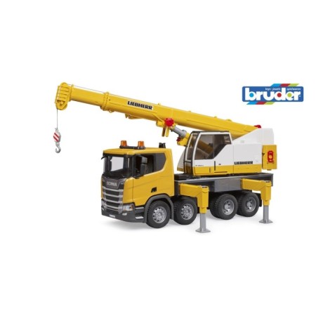 Bruder camion cu macara Scania Super 560R Liebherr cu lumini si sunete Bruder - 1