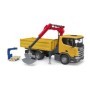 Bruder camion de constructii Scania Super 560R cu macara si 2 paleti Bruder - 3