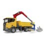 Bruder camion de constructii Scania Super 560R cu macara si 2 paleti Bruder - 4