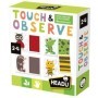 Joc si Puzzle Tactil Montessori Atinge si Observa 2-4 ani