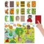 Joc si Puzzle Tactil Montessori Atinge si Observa 2-4 ani