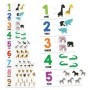Cartonase tactile Montessori cu Numere si Animale 3-6 ani