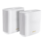 Asus Tri band home Mesh ZENwifi system, XT9, White 2 pack, 1.7 GHz quad-core processor, 256 MB Flash, 512 MB RAM  AX7800, Tri- A