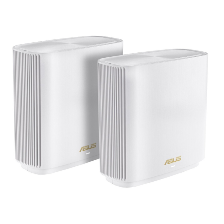 Asus Tri band home Mesh ZENwifi system, XT9, White 2 pack, 1.7 GHz quad-core processor, 256 MB Flash, 512 MB RAM  AX7800, Tri- A