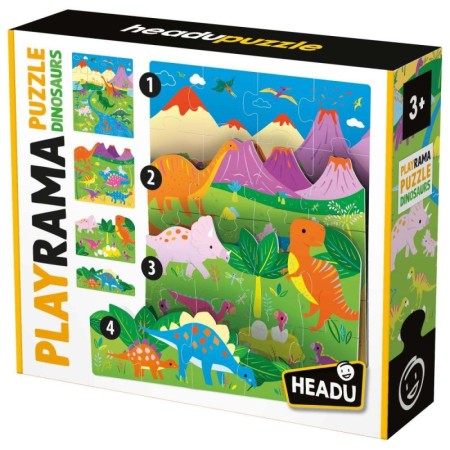 Headu - Puzzle dinozauri Headu - 1