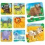 8 Puzzleuri Progresive Educative Animale Salbatice pentru copiii peste 2 ani