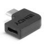 Adaptor Lindy USB-C 3.2 la USB C 90°, material PVC, temperaturi de operare -10°C - 80°C (14°F - 176°F), negru LINDY - 3