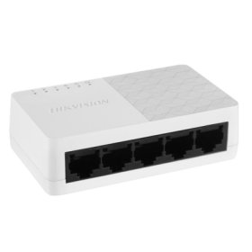 Switch 5 porturi Hikvision DS-3E0105D-E  L2, Unmanaged, 5 × 10/100 Mbps adaptive Ethernet ports, Plug & play, Support ADI/ADIX, 