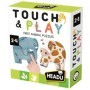 Headu - Puzzle Tactil contur Animale cu piese mari 2-4 ani Headu - 1