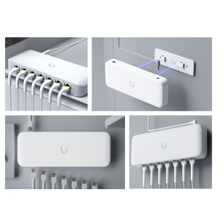 UBIQUITI 8 PORT GBE SWITC USW-ULTRA-210W, dimensiuni: 203 x 76 x 33 mm, Greutate: 320g, Interfata: 8 x 10/100/1000Mbps, 7 portur