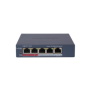 Switch 4 porturi PoE Hikvision DS-3E1105P-EI, L2, Smart Managed, 4 × 100 Mbps PoE RJ45 ports, si 1 × 100 Mbps network RJ45 port,