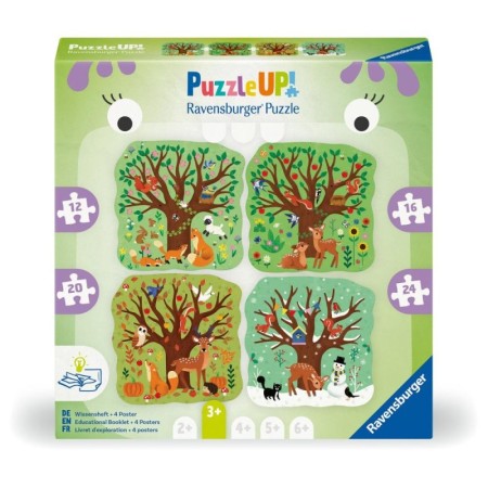 Ravensburger - Puzzle Up anotimpuri 4 puzzle contur 12 16 20 24 piese Ravensburger - 1