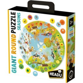 Headu - Puzzle Educativ rotund sa invatam Anotimpurile Headu - 1