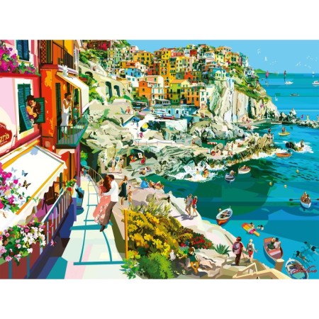 Puzzle Romantism In Cinque Terre, 1500 Piese Ravensburger - 1