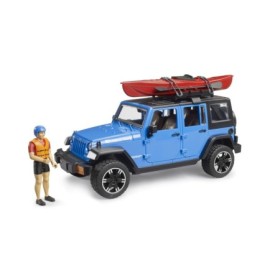 Bruder Jeep Wrangler Rubicon Unlimited cu caiac si figurina Bruder - 1