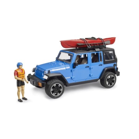 Bruder Jeep Wrangler Rubicon Unlimited cu caiac si figurina Bruder - 1