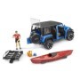 Bruder Jeep Wrangler Rubicon Unlimited cu caiac si figurina Bruder - 5