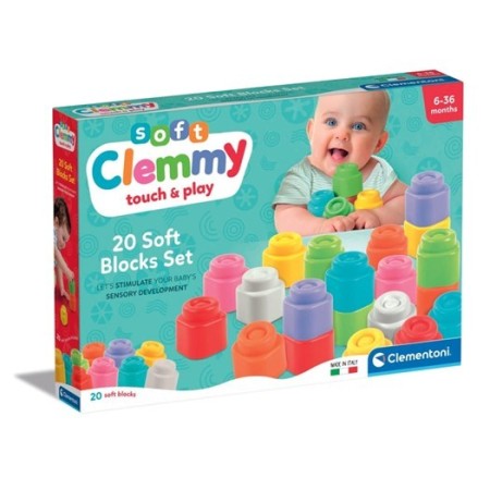 Clementoni - Soft Clemmy set 20 cuburi Clementoni - 1