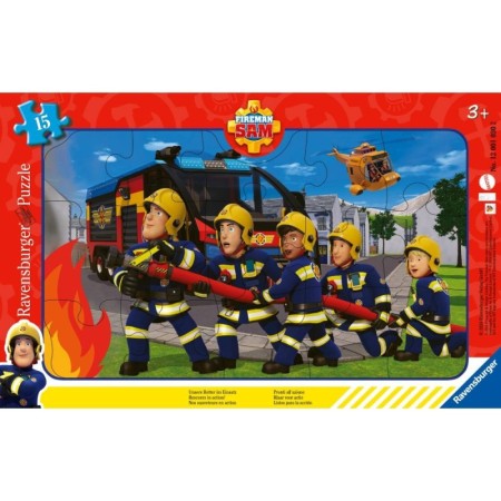 Ravensburger - Puzzle tip rama pompierul Sam 15 piese Ravensburger - 1