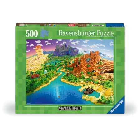 Ravensburger - Puzzle lumea Minecraft 500 piese Ravensburger - 1