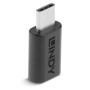 Adaptor Lindy USB 3.2 Type C la C, dimensiuni 26.5x13x7.5mm, latime de banda suportata 20Gbps, negru LINDY - 3