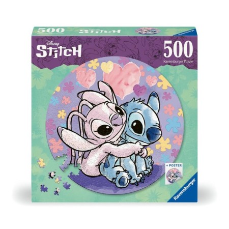 Ravensburger - Puzzle rotund Disney Stitch 500 piese Ravensburger - 1