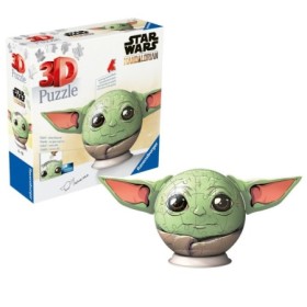 Ravensburger - Puzzle 3D Star Wars The Mandalorian figurina Grogu cu urechi 72 piese Ravensburger - 1