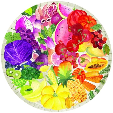 Puzzle Cerc Fructe Si Legume, 500 Piese Ravensburger - 1