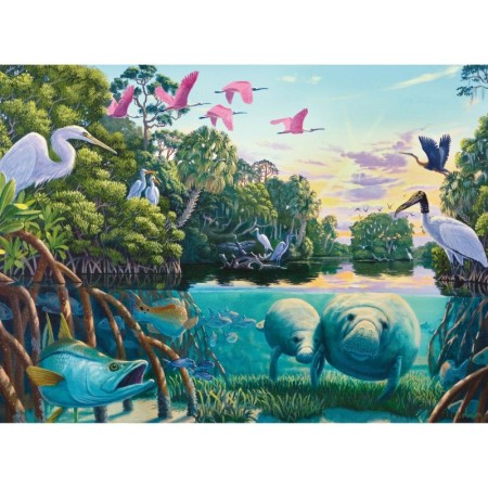 Puzzle Lamantini, 500 Piese Ravensburger - 1