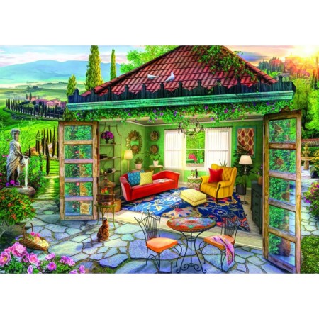 Puzzzle Oaza Toscana, 1000 Piese Ravensburger - 1