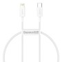 CABLU alimentare si date Baseus Superior, Fast Charging Data Cable pt. smartphone, USB Type-C la Lightning Iphone PD 20W, 0.25m,