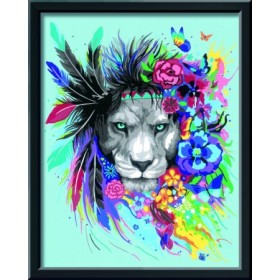 Creart - Pictura Leu Colorat Ravensburger - 1