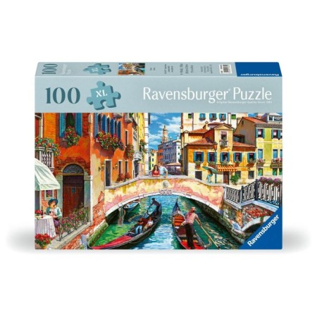 Ravensburger - Puzzle pentru varstnici Venetia cu sablon de imagine si suport din carton 100 piese mari XL Ravensburger - 1