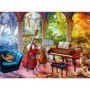 Ravensburger - Puzzle pentru varstnici anotimpuri muzicale cu sablon de imagine si suport din carton 100 piese mari XL Ravensbur