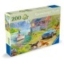 Ravensburger - Puzzle pentru varstnici casa pe malul lacului cu sablon de imagine si suport din carton 200 piese mari XL Ravensb