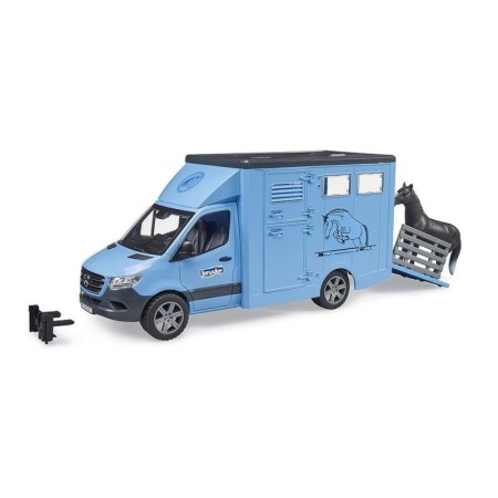 Bruder - Transportor De Animale Mercedes Benz Cu Un Cal Bruder - 1