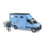 Bruder - Transportor De Animale Mercedes Benz Cu Un Cal Bruder - 5