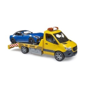 Bruder - Vehicul De Tractare Mercedes Benz Cu Sirena Si Vehicul Bruder - 1