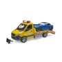 Bruder - Vehicul De Tractare Mercedes Benz Cu Sirena Si Vehicul Bruder - 2