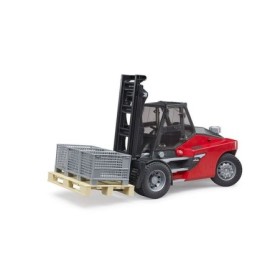 Bruder - Stivuitor Linde Ht160 Cu Palet Si 3 Cutii Bruder - 1