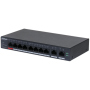 Dahua 10-Port Cloud Managed Desktop Gigabit Switch cu 8-Port PoE, CS4010-8GT-110, Interfata: Port 1-8: 8 × RJ-45 10/100/1000 Mbp