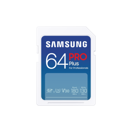 Card de Memorie Micro Secure Digital Card Samsung, PRO Plus, 64GB, MB-SD256S/EU, Clasa U1, V10, pana la 120MB/S SAMSUNG - 1