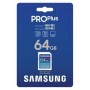 Card de Memorie Micro Secure Digital Card Samsung, PRO Plus, 64GB, MB-SD256S/EU, Clasa U1, V10, pana la 120MB/S SAMSUNG - 4