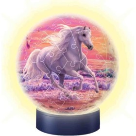 Puzzle 3D luminos cal pe plaja 72 piese
